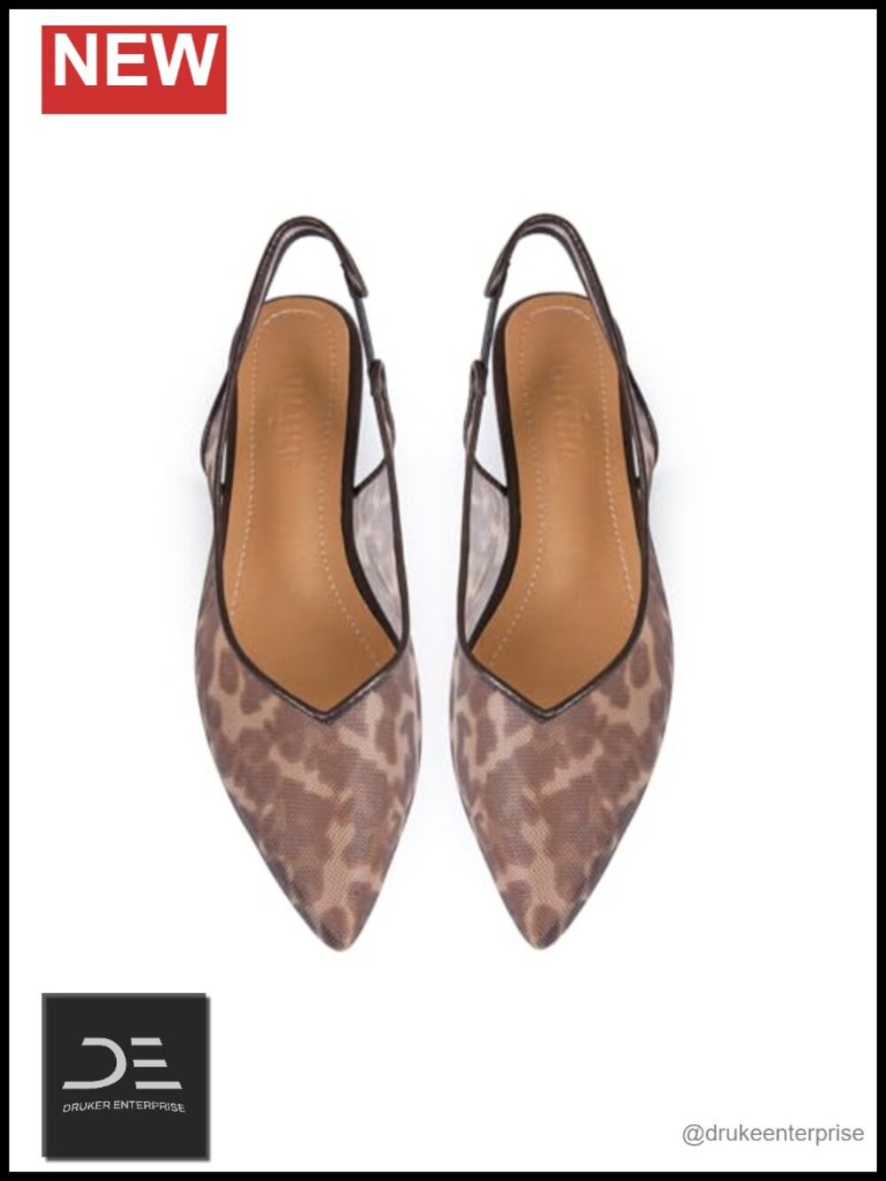 Mesh Slingback Ballet Flats Pointed Toe Slip On Low Heels Casual Work